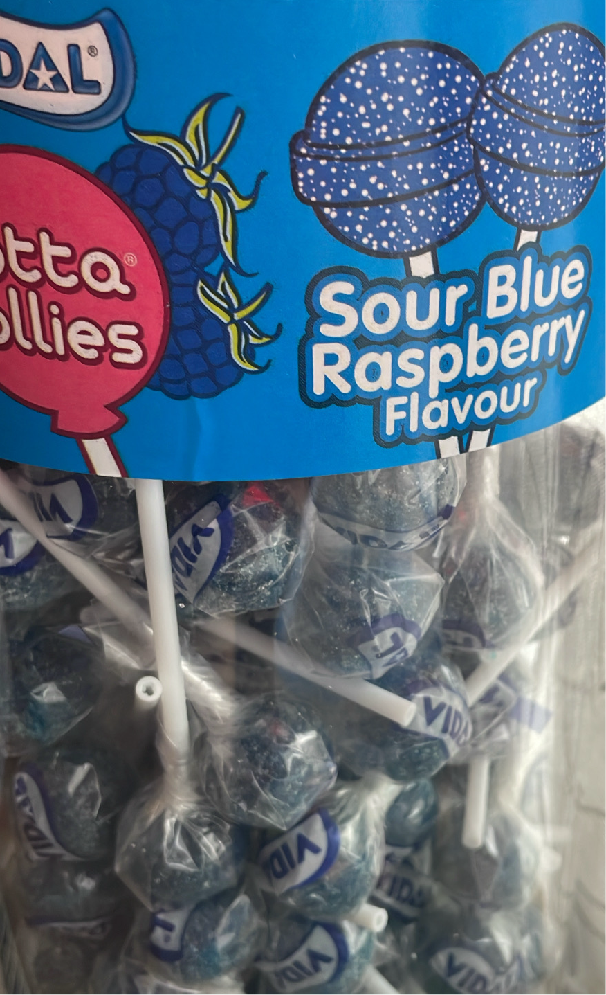 Sour Blue Raspberry Lollies (GF)(VE)